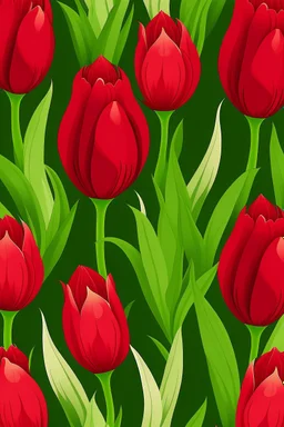 Red tulips