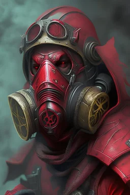 Blood seeker with gas mask