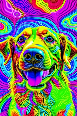 Psychedelic dog who ate LSD
