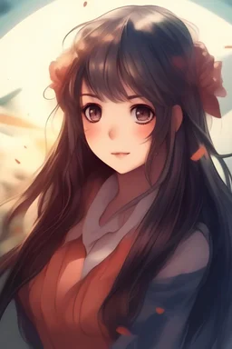 Manga illustration, beautiful anime girl, cute anime girls