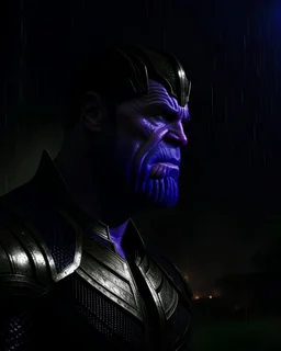 Thanos, cinematic, dark scene