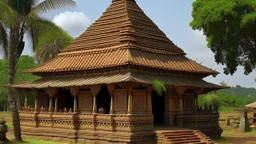 Thatched Hindu temple