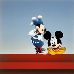 Mickey Mouse and Donald Duck by Magritte