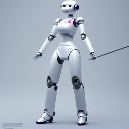 beautiful smooth realistic Japanese robogirl robot body, run, cat aye, extremely sharp detail, finely tuned detail, ultra high definition, 8 k, unreal engine 5, ultra sharp focus, accurate sword wings