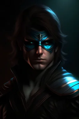 80s dark fantasy style, hero, photorealistic