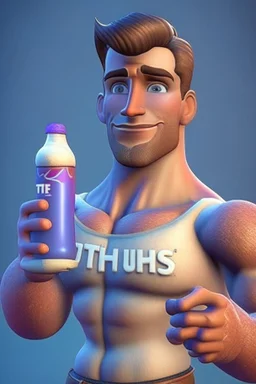 beautiful male 3d character for Animation with Thums Up