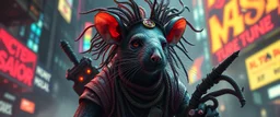 rasta rat king, cyberpunk setting