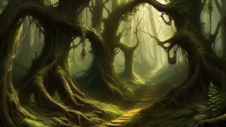 The Whispering Grove Deep within the ancient woods, whispers guide travelers closer into the unknown.