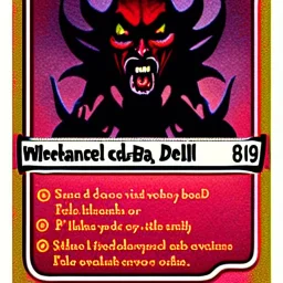 Devil card of darkness