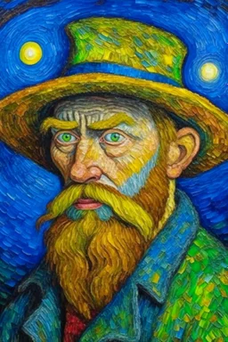 Omni-man painted by Van Gogh