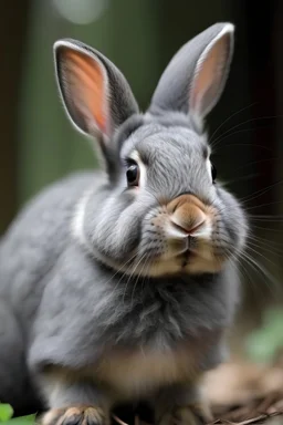gray small eared rabbit