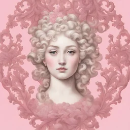 baroque art aesthetic pink