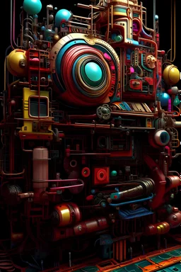 surreal mechanical wonder machine, by beeple, android jones, very detailed and intricate,