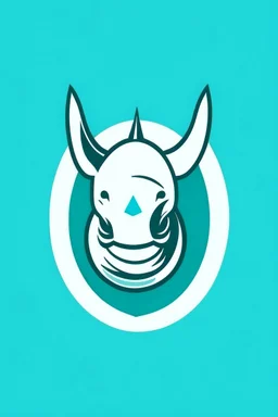 rhinoceros + egg logo