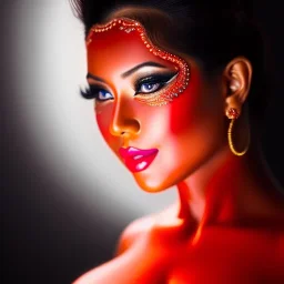 Ultra detailed fullbody Portrait in oil on canvas of beautiful busty Red Lantern,extremely detailed digital painting,ultrarealistic skin,intense stare, extremely detailed face, crystal clear eyes, mystical colors ,perfectly centered image, perfect composition, rim light, beautiful lighting,masterpiece ,8k, stunning scene, raytracing, anatomically correct, in the style of uncannyknack and Ohrai Noriyoshi and robert e howard and Steve Jung and Wizyakuza.