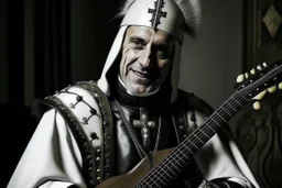 Le pape francois en soutane heavy metal