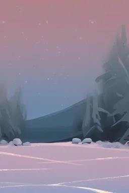 snow simple paint landscape background