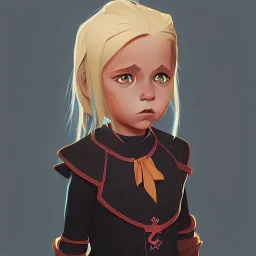 Portrait of an adorable witch kid by Nick Harris