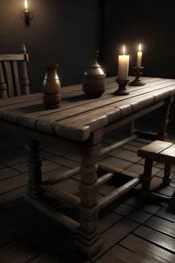 old tavern table realistic