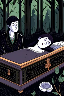 Une femme se réveille dans un cercueil par un prince dans le monde moderne