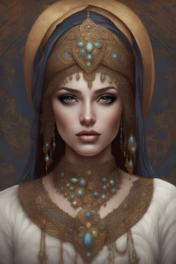 In the art style of Karem Beyit: Arabian Princess