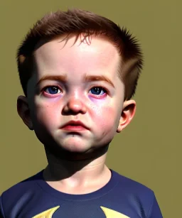 Robert pattinson toddler, full body, soft skin, dramatic lighting, hyper realistic