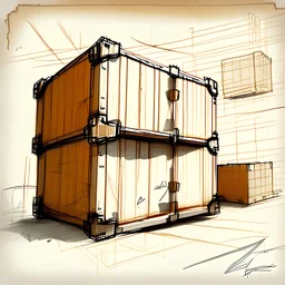 shipping containers sketch