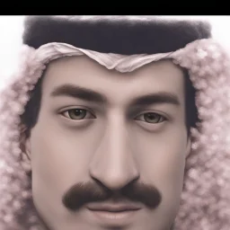 About drawing these features of a man's face Eyes: almond-shaped, medium-sized with defined eyelids and a direct and steady look. nose: a nose with prominent features, straight and with a slightly pointed tip, which can be described as a Roman nose. Mouth: Medium width with defined lips, neither too full nor too thin. Eyebrows: Naturally dense and curved, to match the shape of the face. Big Mustache: dense and arched following the shape of the upper lip.Chin and jaw: A prominent chin and defined