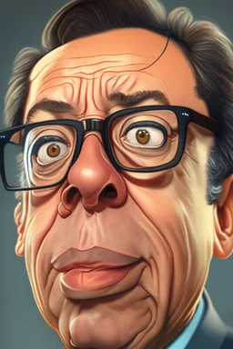 Caricatura de Gustavo Petro, hiper realista,8k