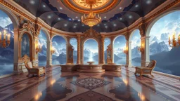 baroque art, relaxation, luxury, dream world, calm beauty, symmetry, fantasy world, magic, beautiful composition, exquisite detail