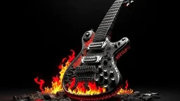 4K. REALISTIC FULL DETAILS. EMISSION DE RADIO HARDROCK FIRESTARTER TERMINATOR JOUANT DE LA GUITARE