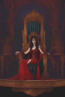 Vampire queen on her throne