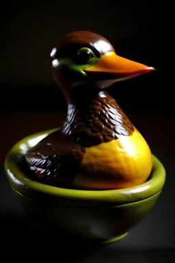 a hybrid duck & avocado saying "Holy Quackamole!"