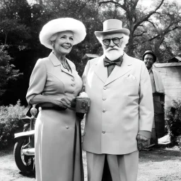 [photo by Ray Harryhausen] Met Colonel Sanders wife in the state of Kentucky