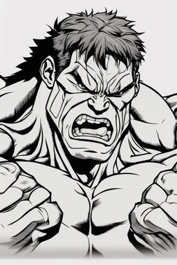 out line art of HULK super HIRO colouring pages with white background ,skech style ,full body. only use outline,mandala style,clean line art,white background,no shadow and clear and well outlined