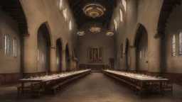 the table in the great hall