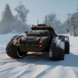 Snow vehicle tread tank armored alaska