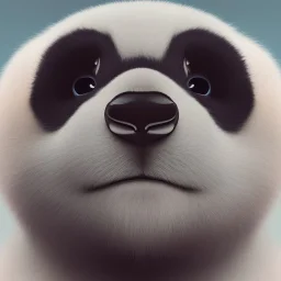 pixar art style of a mega cute and fluffy baby panda in natural environment, monotone color, full body, by mobeius, au naturel, hyper detailed, digital art, trending on artstation, cinematic lighting, studio quality, smooth render, unreal engine, octane render, art style by klimt and nixeu and ian sprigger and wlop and krenz cushart