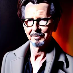 Ultra detailed fullbody Portrait in oil on canvas of Gary Oldman ,extremely detailed digital painting, extremely detailed face, crystal clear eyes, mystical colors ,perfectly centered image, perfect composition, rim light, beautiful lighting,masterpiece ,16k, stunning scene, raytracing, anatomically correct, in the style of Simon Bisley and uncannyknack and caravaggio and Seung Eun Kim and Steve Jung Jeehyung Lee.