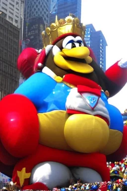 macy's day parade float of giant king dedede