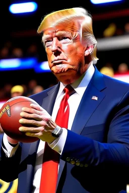 Donald Trump playing in the NFL