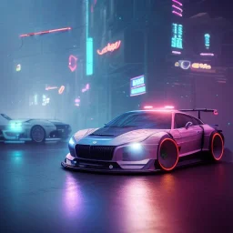 Cyberpunk Hyper cars,perfect composition, hyperrealistic, super detailed,neon light, 8k, high quality, trending art, trending on artstation, sharp focus, studio photo, intricate details, highly detailed,film photography, dslr, cinema4d, studio quality,nightclub lighting,octane render, by greg rutkowski