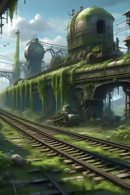 overgrown mortal engine city