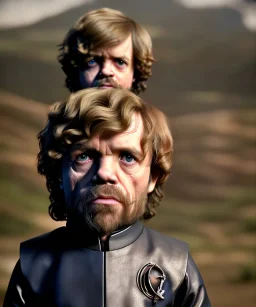 Tyrion Lannister toddler, full body, soft skin, dramatic lighting, hyper realistic