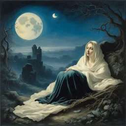 How wonderful is Death, Death, and his brother Sleep! One, pale as yonder waning moon With lips of lurid blue;