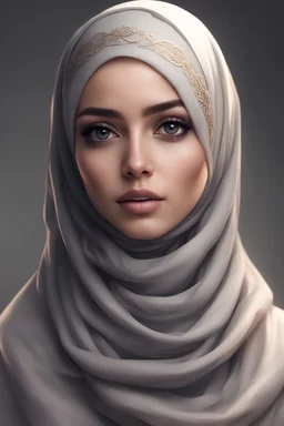 Buatlah karakter cewe cantik berhijab body semok