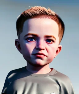 Robert pattinson toddler, full body, soft skin, dramatic lighting, hyper realistic