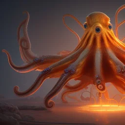 biomorphic octopus morphed with electronic wiring and mixed with lighting, Nanopunk and Biopunk with cyberpunk look,golden hour,MTG,digital painting, wonderful ambient colors, hyper realistic, unreal engine 5, 8k, uhd, art by Jarosław Jaśnikowski mixed with Sheila Martin mixed with Fletch mixed with Frank Sun mixed with Anna Dittmann mixed with Alena Aenami.