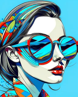 Atman Art illustration sunglasses