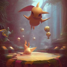 Mystery pokemon,Ambiance dramatique, hyperrealisme, 8k, high quality, lot of details, portrait,